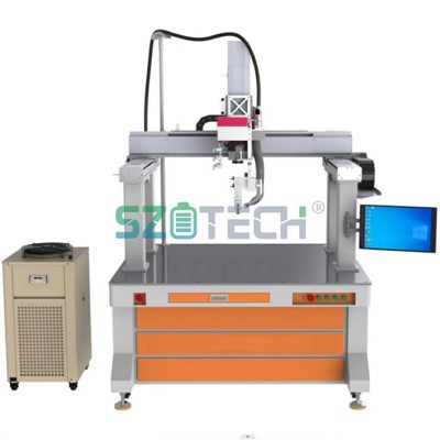 Laser-Veldado-Maŝino Por Litia Bateria Paka Produktada Linio Kun Motora Kerna Komponento 1 Jara Garantio 380V